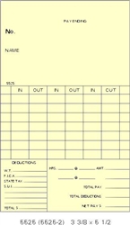 C-AMA5525: Cross-Print TIme Cards, Box of 1000