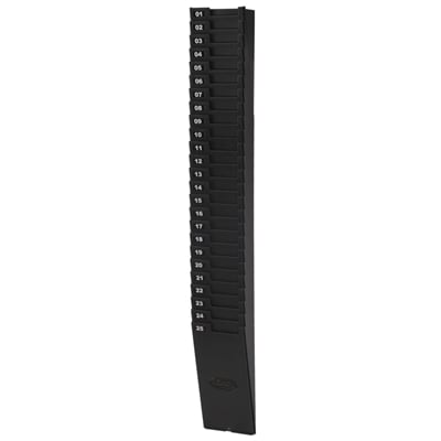 Plastic Time Card Rack in BLACK expandable