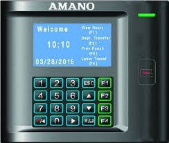 Amano MTX-30 proximity reader Time Clock, Ethernet