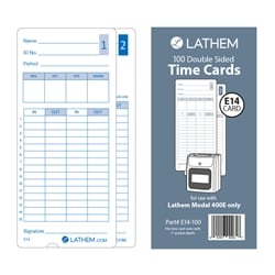 Lathem E14 time cards