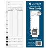 Lathem E17 time cards