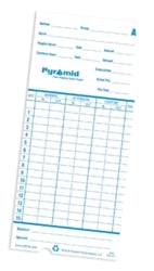 Pyramid 2600 Time Cards, Pack of 100