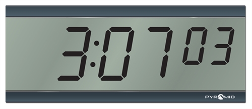 Wall Clock Thermometer Alarm Clock Black-Silver Time LCD Digital Desktop 