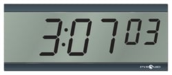 Battery Operated LCD Digital Wall Clock with 3" size digits